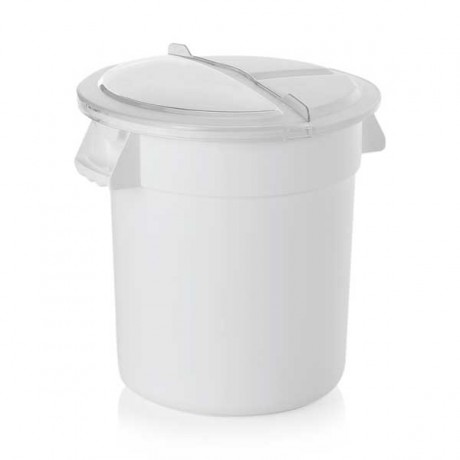 Container rotund, transport, depozitare alimente, 120L, alb