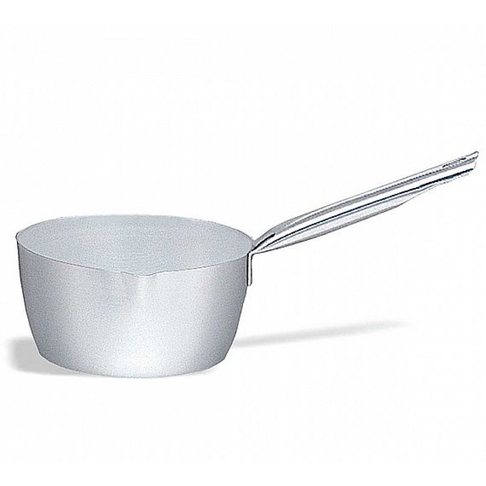 Cratiță aluminiu conica, cu coadă, 3 litri, 22xH11 cm