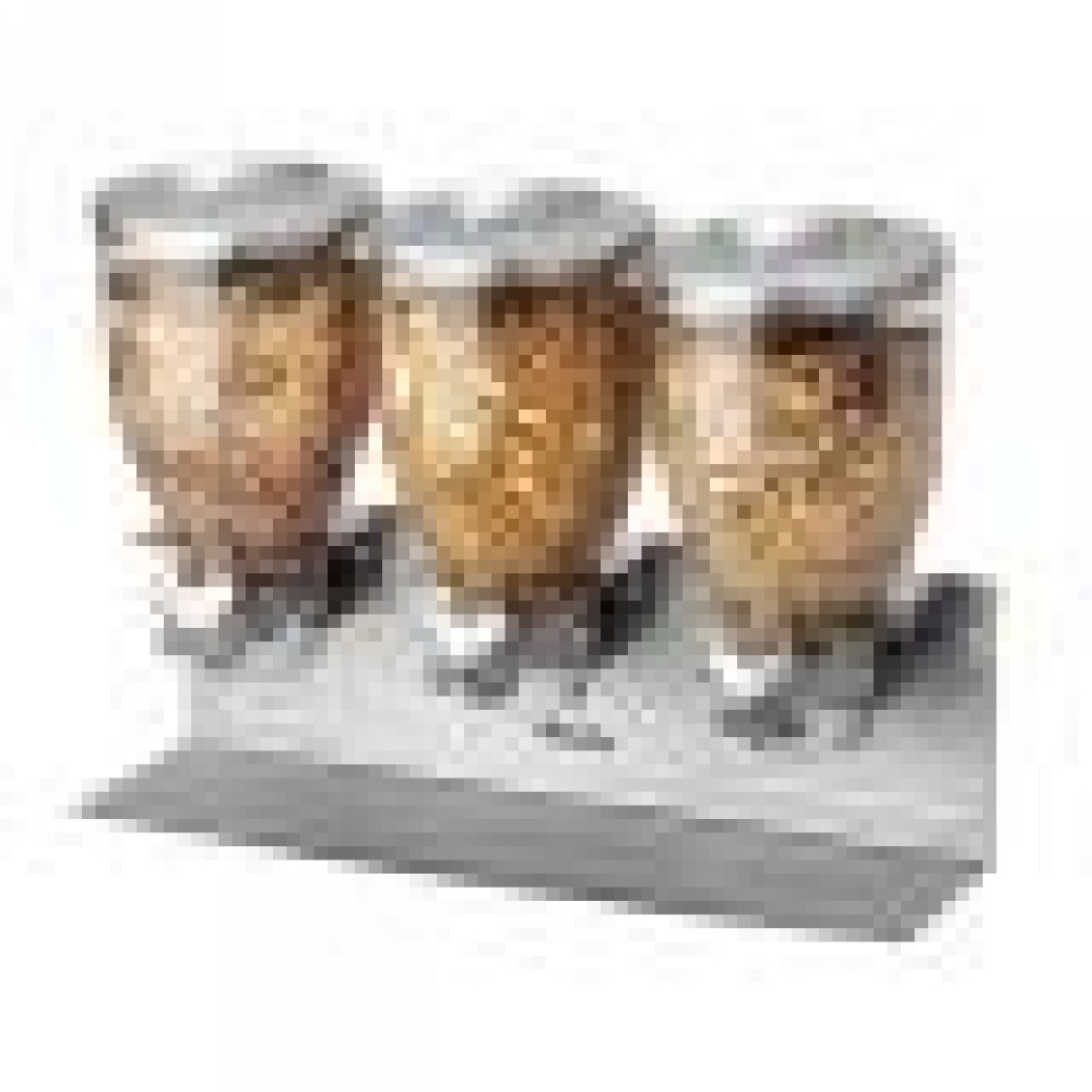 Dispenser cereale, muesli, fulgi de porumb, triplu, 3 x 3.5 litri, pentru mic dejun, bufet