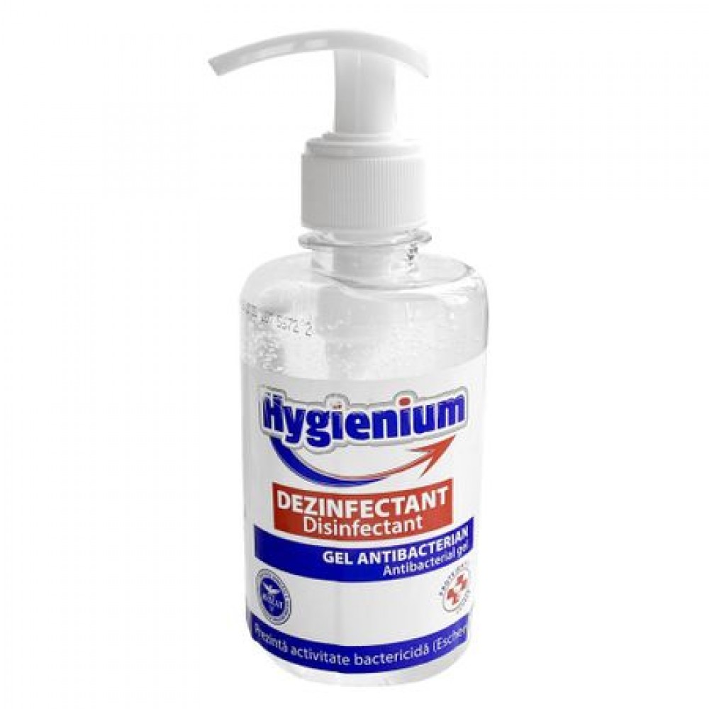 Gel antibacterian, dezinfectie igienica maini, 300 ml, Hygienium