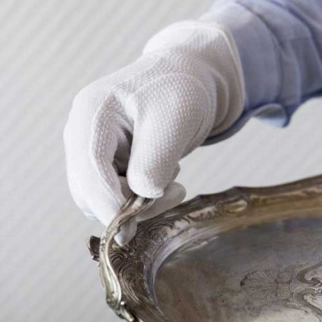 Manusi albe ospatar antialunecare Marimea 9