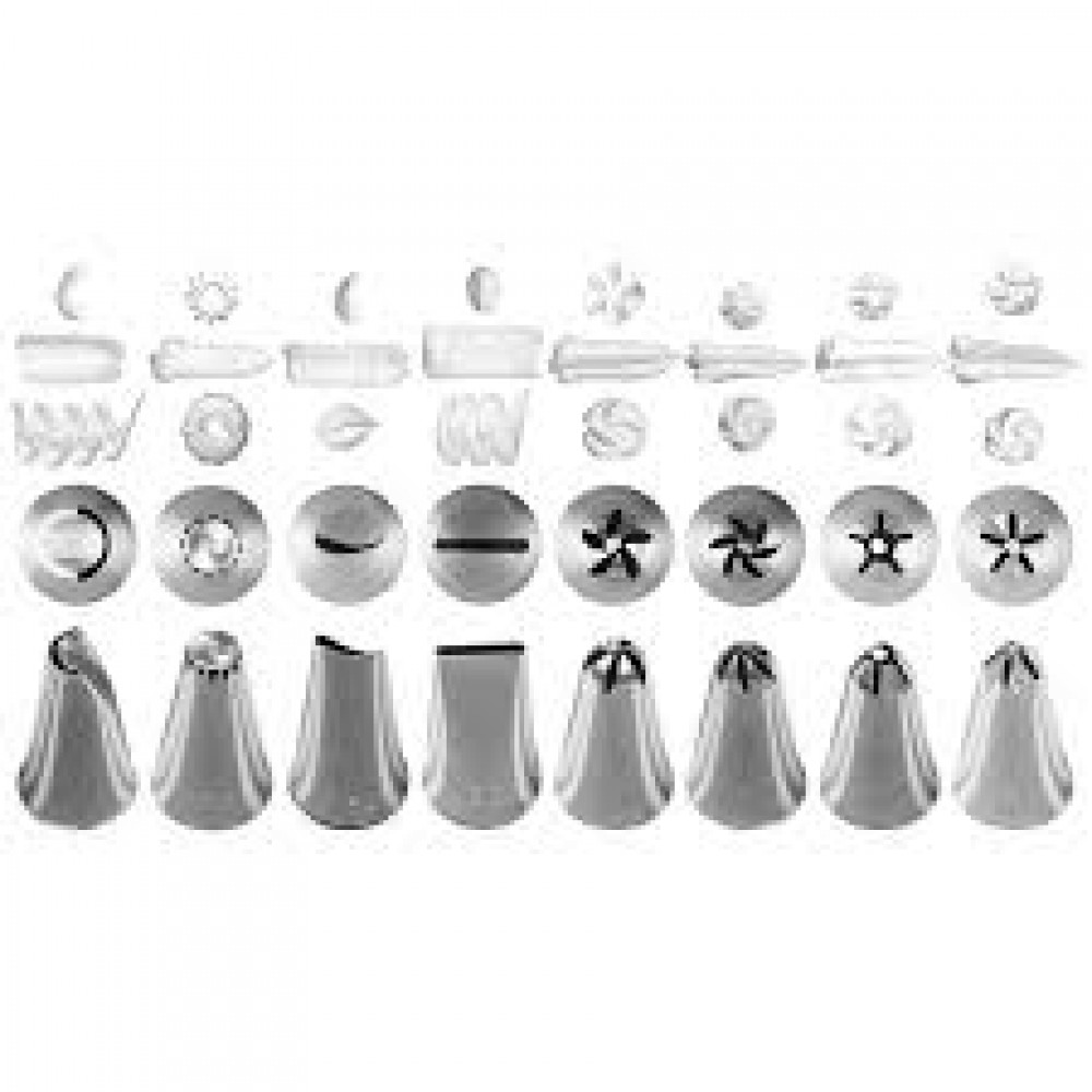 Set 8 duiuri, din inox, ornare diferite forme