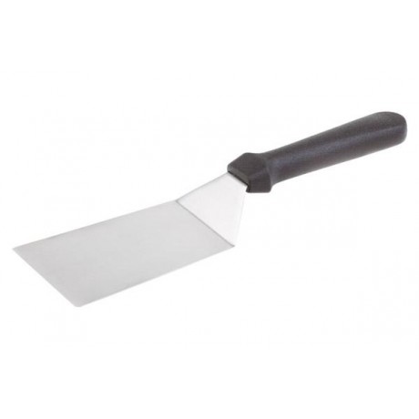 Spatulă inox, curbată, plină, 15x9-28 cm