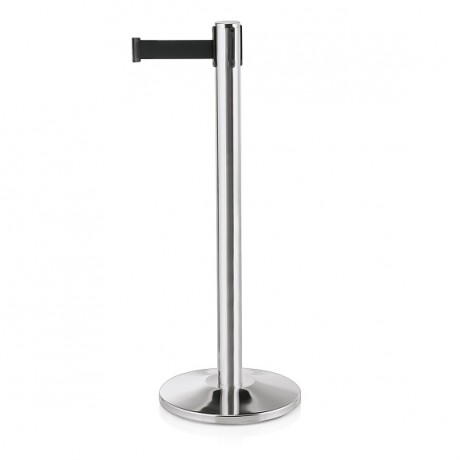 Stalp delimitare inox, cu banda retractabila, 300 cm,  Joinflex