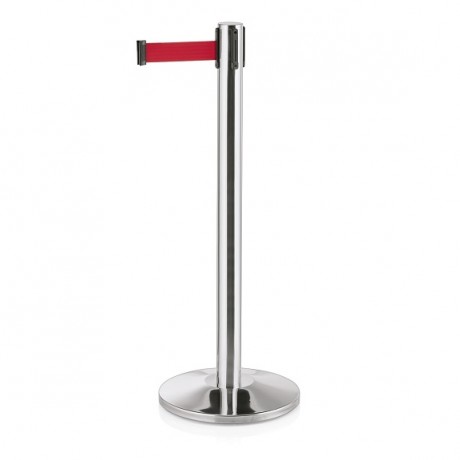 Stalp delimitare inox, cu banda retractabila, 300 cm,  Joinflex