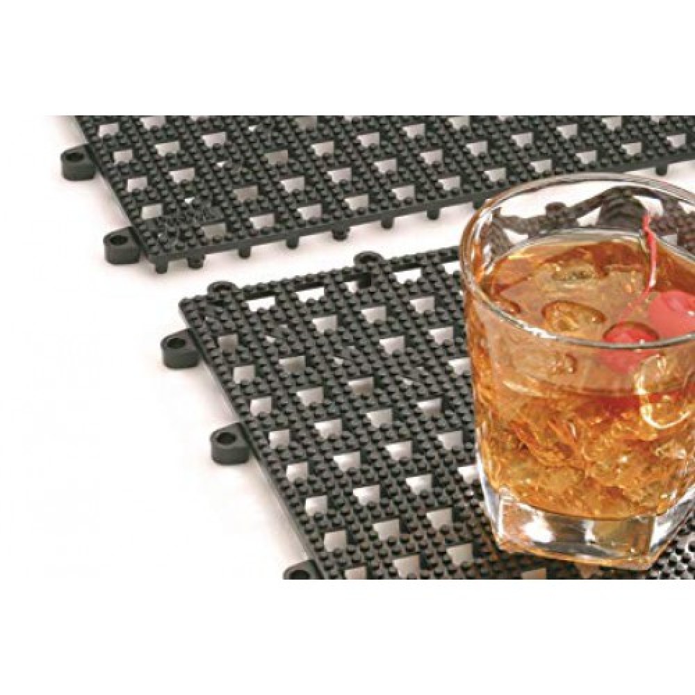 Bar Mat negru modular 33 x 33 cm - Premium