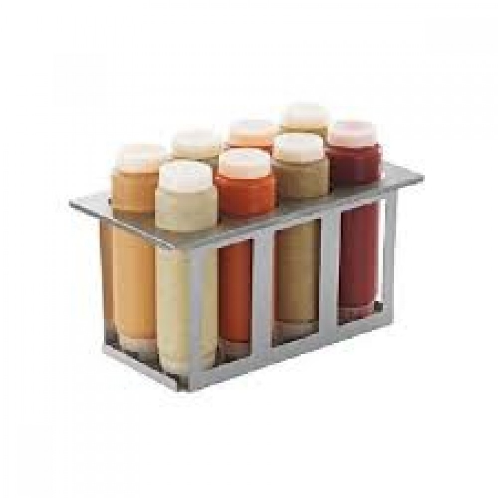 Suport inox 8 flacoane FIFO