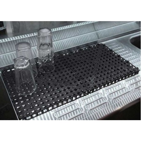 Uscator/drip mate pahare NEGRU - 30x30 cm