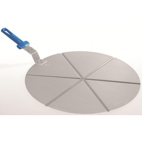 Tava portionat pizza din aluminiu cu maner - 50 cm, 6 felii