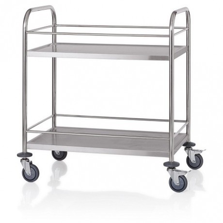 Carucior cu 2 polite cu balustradă